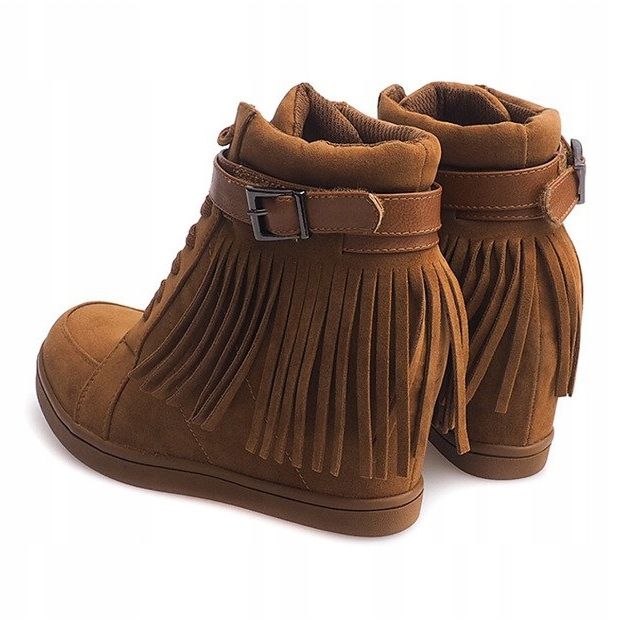 Mocka Sneakers Boho Fringe 2030 Camel brun 1