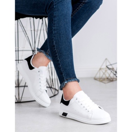 Ideal Shoes Kvinnors sportskor vit 2