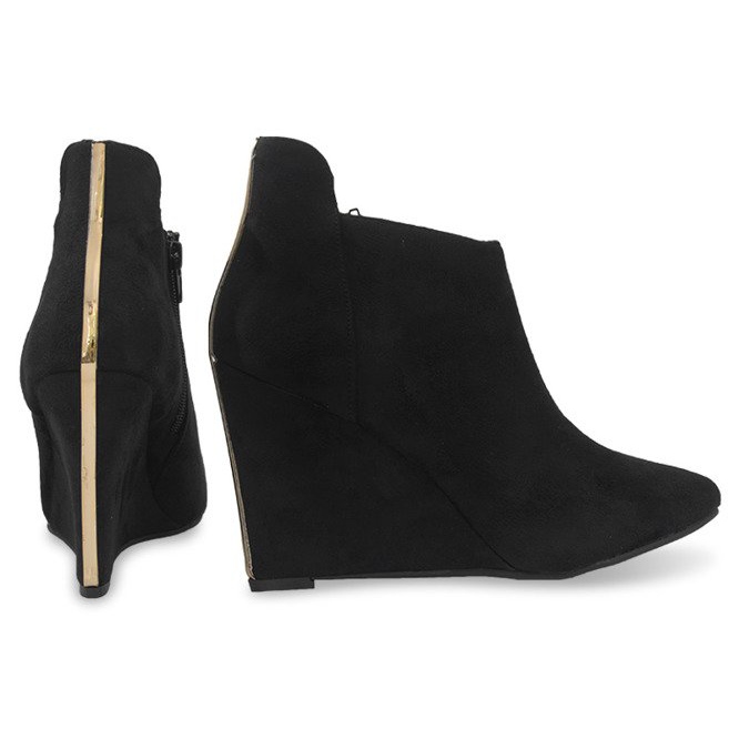 Mocka Wedge Pumps TL01-1 Svart 1