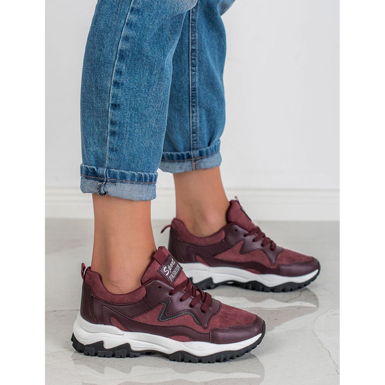 Ax Boxing Burgundy sportskor röd 1