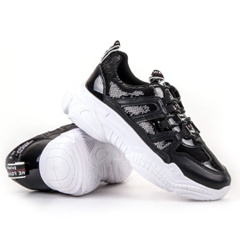 Ax Boxing Sneakers med paljetter svart 1