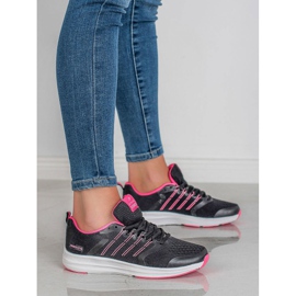 Ax Boxing Lätta sportskor svart rosa 1