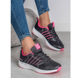 Ax Boxing Lätta sportskor svart rosa 2