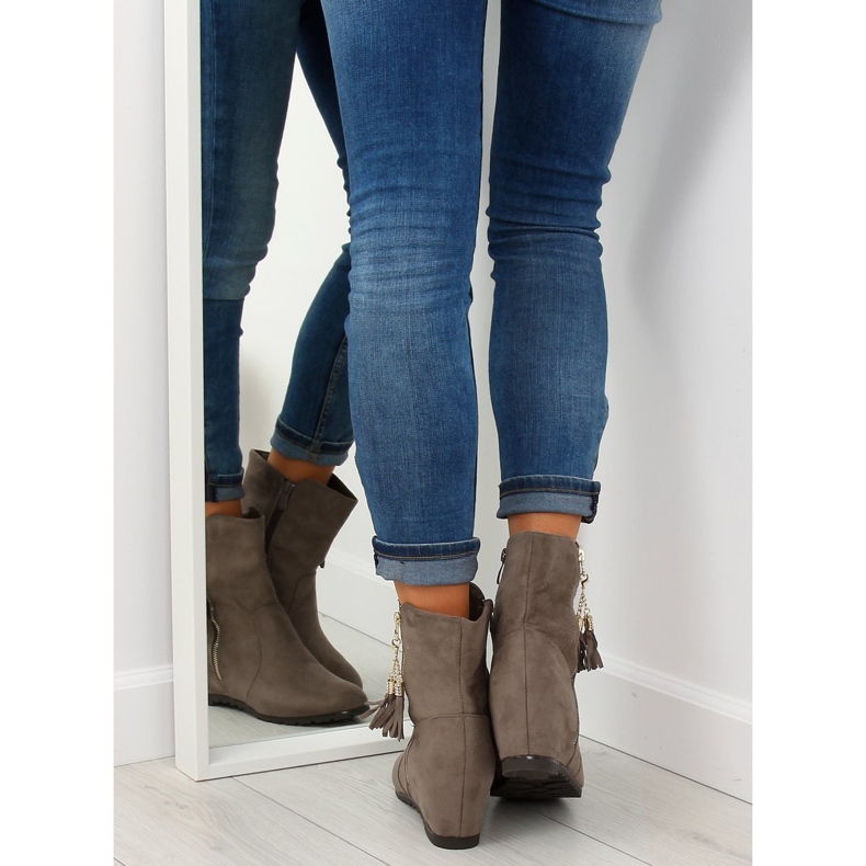 Beige Ankelboots AB02-36 Khaki 1