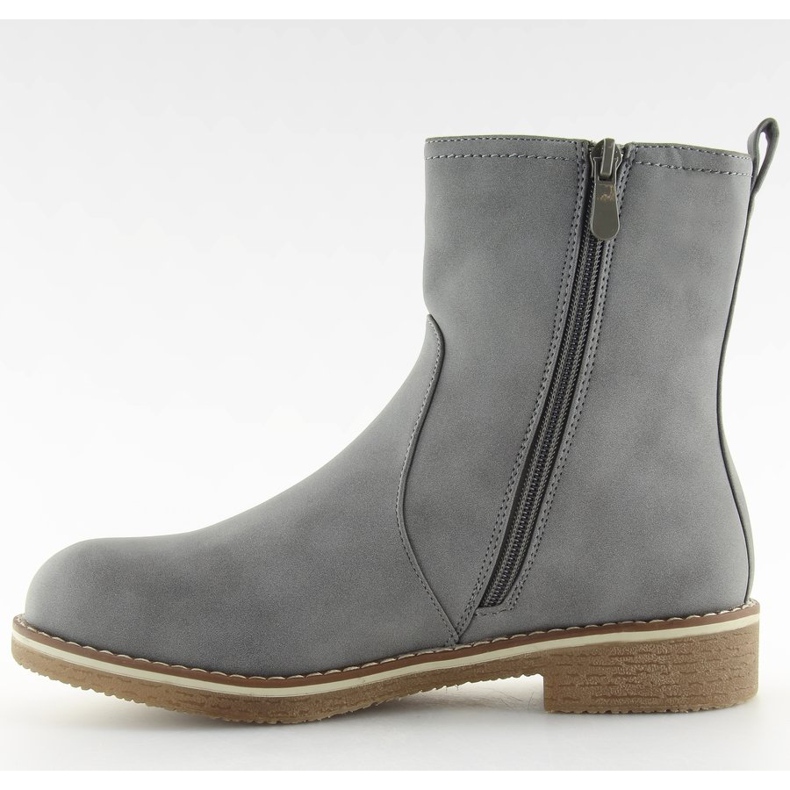 Grå platta klackar 0-253 Grå 2