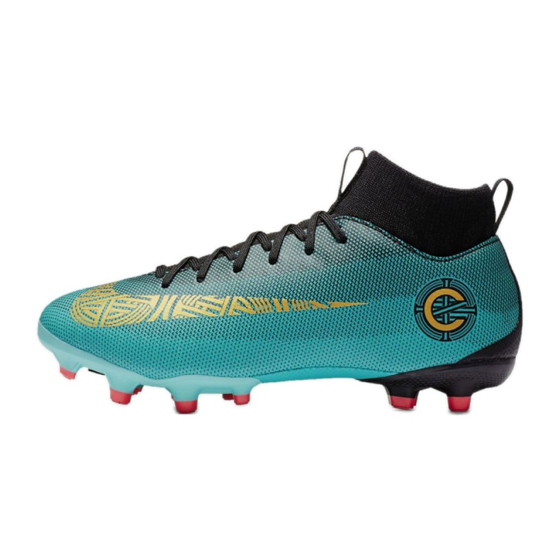 Nike Mercurial Superfly 6 Academy Gs CR7 Mg Jr AJ3111-390 fotbollsskor blå 1