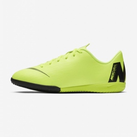 Nike Mercurial VaporX 12 Academy Gs Ic Jr AJ3101 701 gröna skor 1