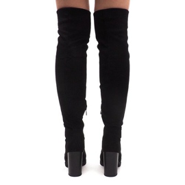 Mocka stövlar på en stolpe SU-2730 svart 1