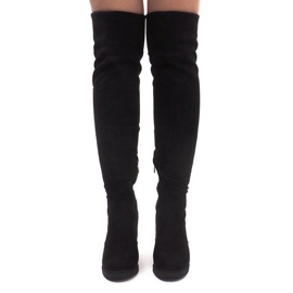 Mocka stövlar på en stolpe SU-2730 svart 2