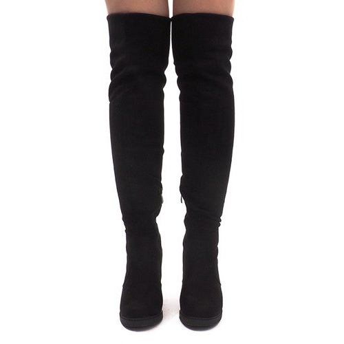 Mocka stövlar på en stolpe SU-2730 svart 2