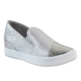 BM Silver wedge sneakers DD436-2 grå 1