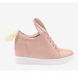 Rosa sneakers på kilkaninerna H6210-11 2