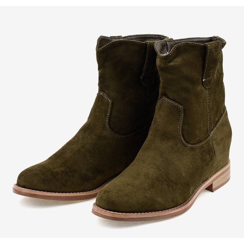 NC837 gröna stövlar i mocka 2