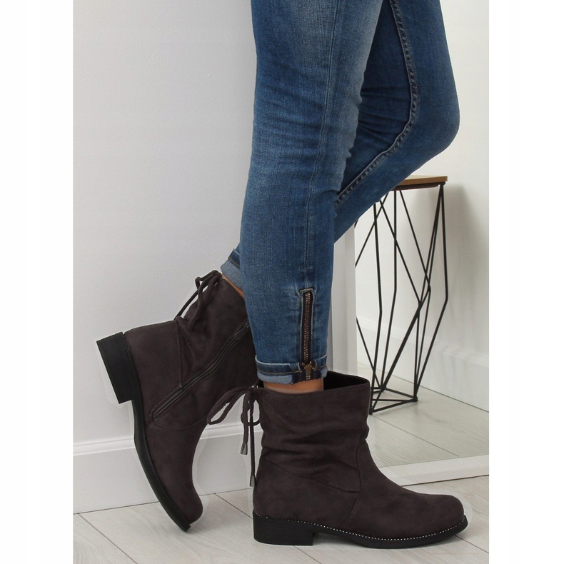 Grå Kvinnors grå stövlar 7378-PA Grå 1