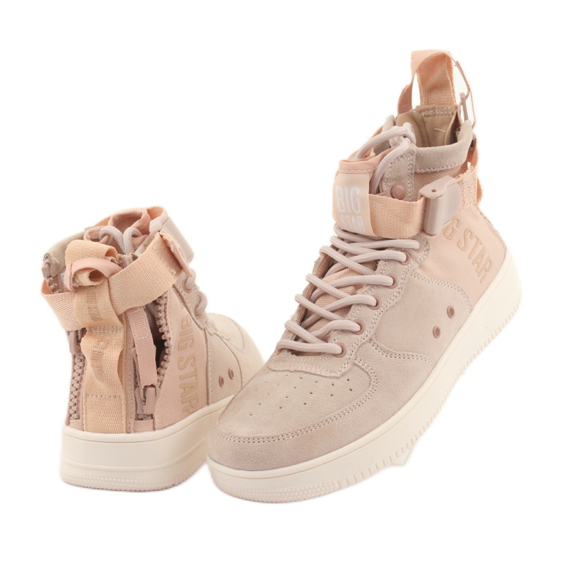 Big Star High Eco-Leather Sneakers 274658 Pulverrosa 4