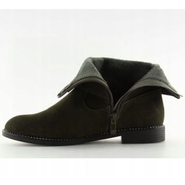 Gröna platta stövlar MB188-266 Grön 2