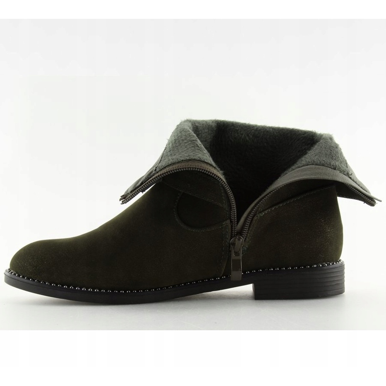 Gröna platta stövlar MB188-266 Grön 2