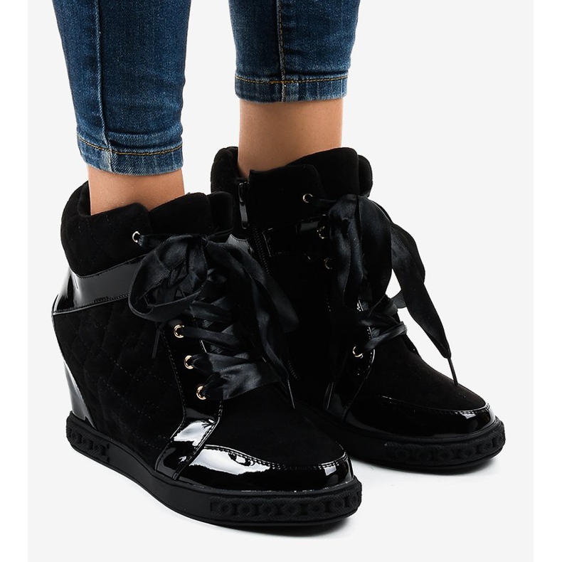 Trendiga svarta kile sneakers KLS-109-3 1