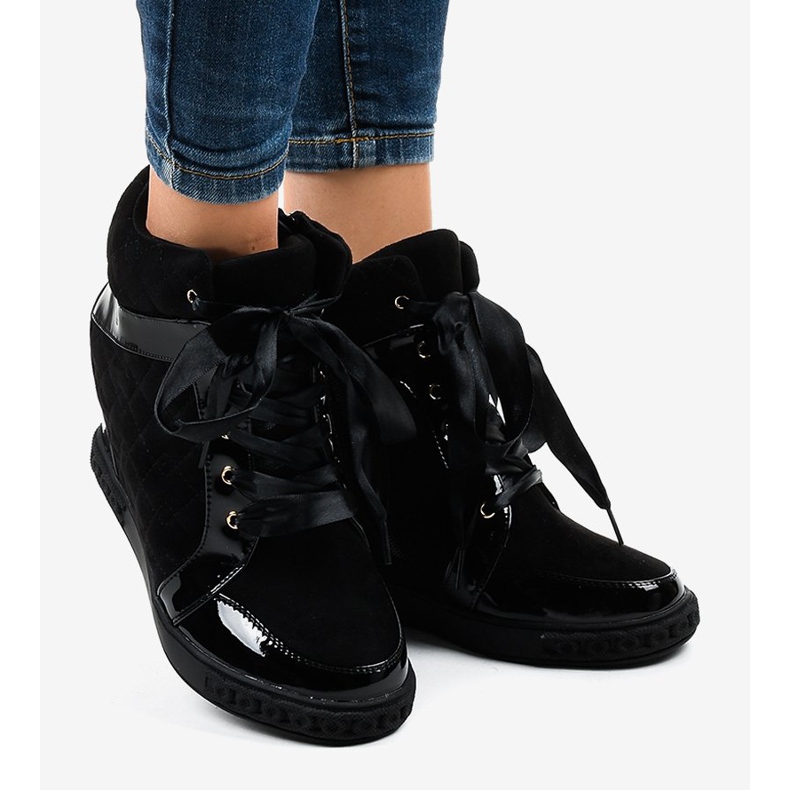 Trendiga svarta kile sneakers KLS-109-3 2