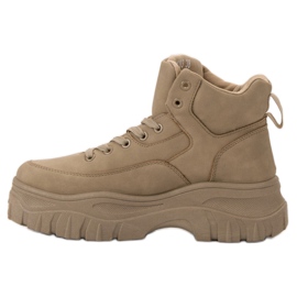 Kylie Snörskor på plattformen brun 2