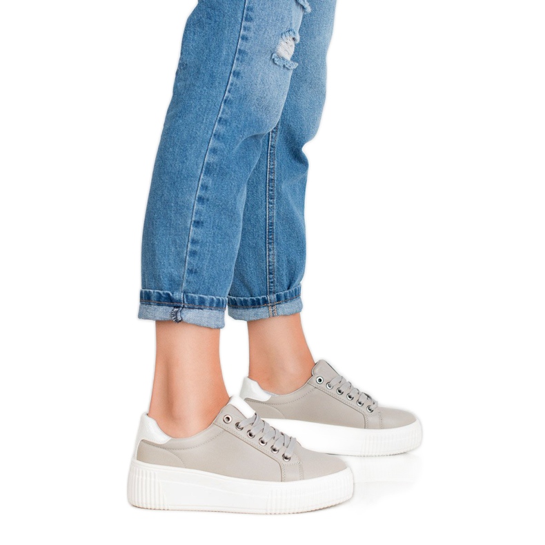 Kylie Sportskor På Plattformen grå 2