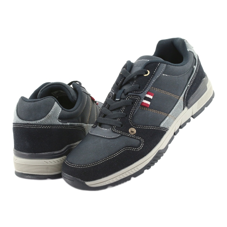 American Club AA08 marinblå sportskor grå 3