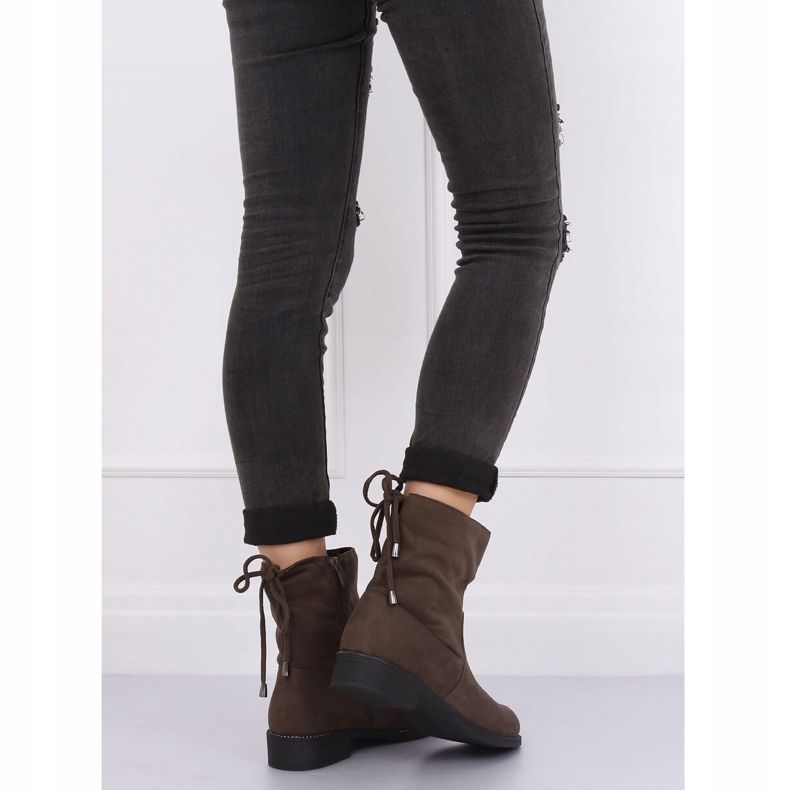 Gröna damstövlar i khaki 7378-PA Green kaki 1