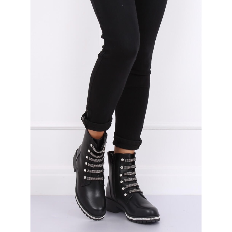 Svarta militärstövlar CH1818-1 Svart 2