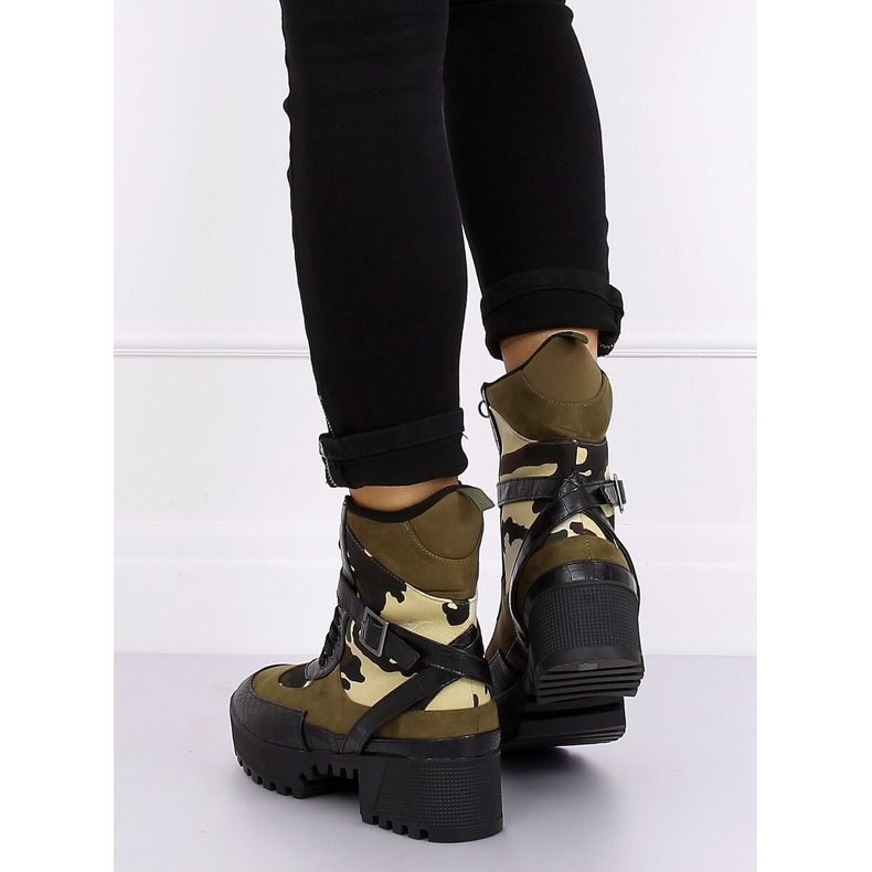 Camo stövlar GLV003 Olive grön 2