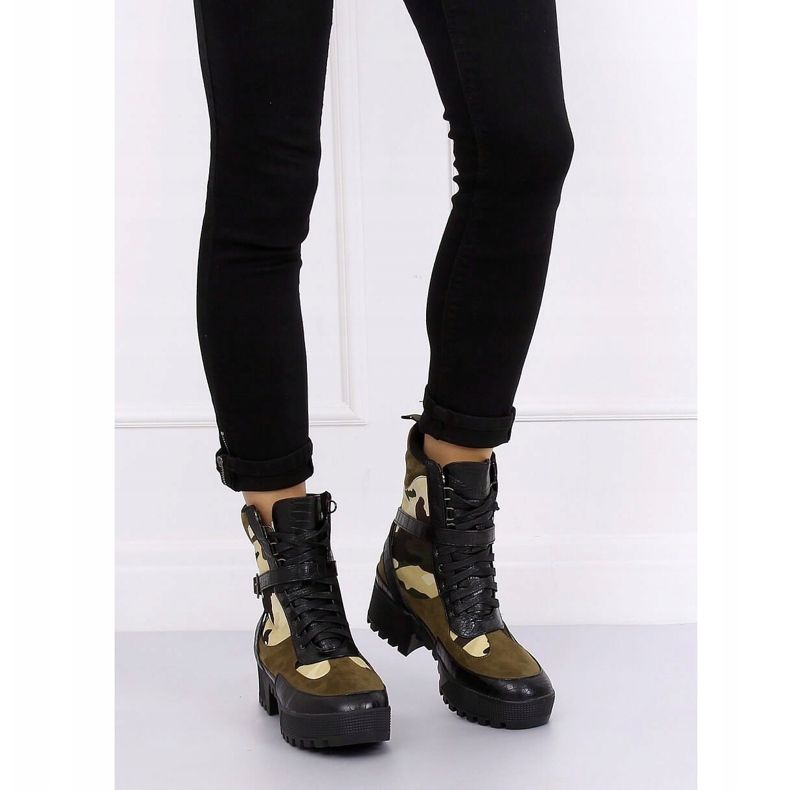 Camo stövlar GLV003 Olive grön 1