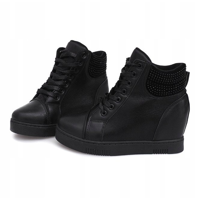 Wedge Sneakers 1651 Svart 1
