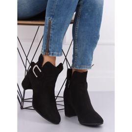 Svarta YL53 Svarta högklackade stövlar 2