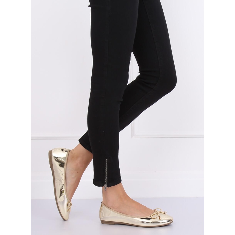 Metallic gold ballerinas 9988-139 Guld gyllene 2