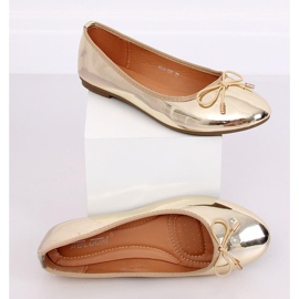 Metallic gold ballerinas 9988-139 Guld gyllene 1