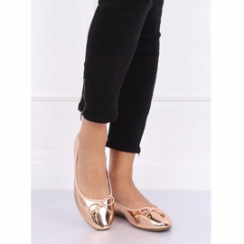 Champagne metalliska ballerinor 9988-139 Champagne rosa 2