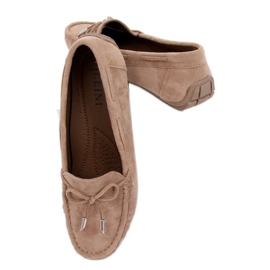 Dam beige loafers R812 Khaki brun mångfärgad 1