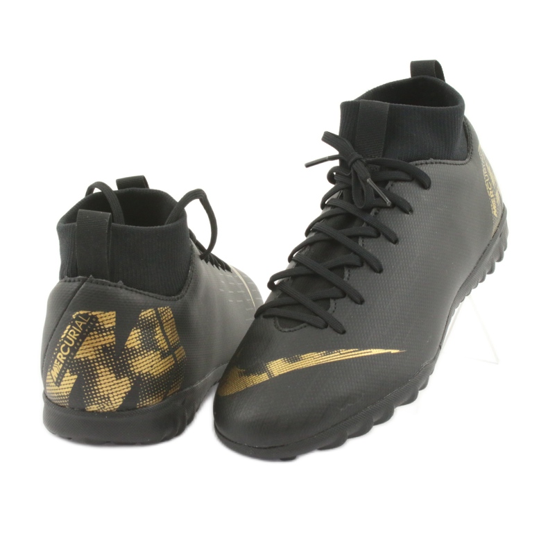Nike Mercurial SuperflyX 6 Academy Gs Tf Jr AH7344-077 fotbollsskor svart 3