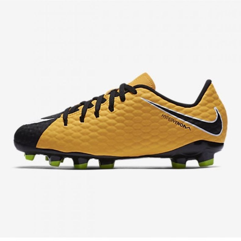 Nike Hypervenom Phelon Iii Fg Jr 852595 801 gula skor 1