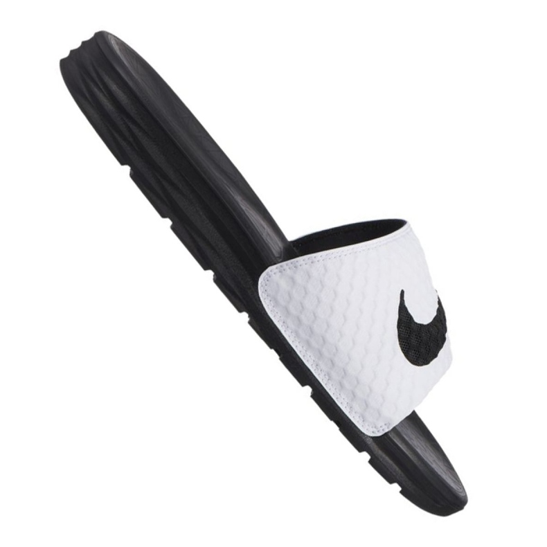 Nike Benassi Solarsoft Slide 705474-100 vit svart 1