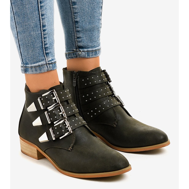 Gröna stövlar med A-263 dragkedja 1