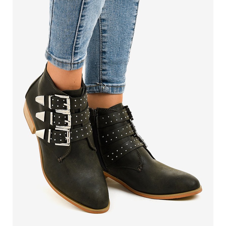 Gröna stövlar med A-263 dragkedja 2