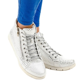 Silver stövlar med dragkedja 1557-38A grå 1