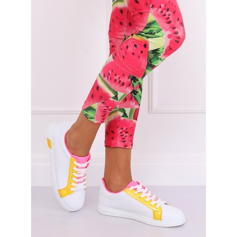 Dam sneakers W-3116 Gul vit mångfärgad 1