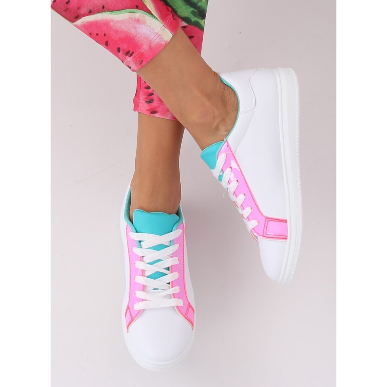 Dam sneakers W-3116 Fushia vit mångfärgad 2