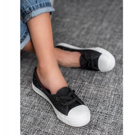 J. Star Snygga låga sneakers svart 2