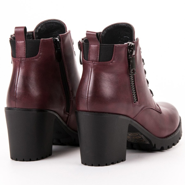 Vinceza Låga stövlar på baren röd 1