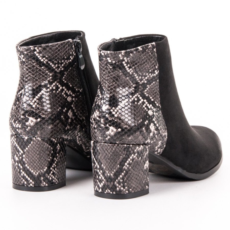 Vinceza Animal Print Boot svart gul 2