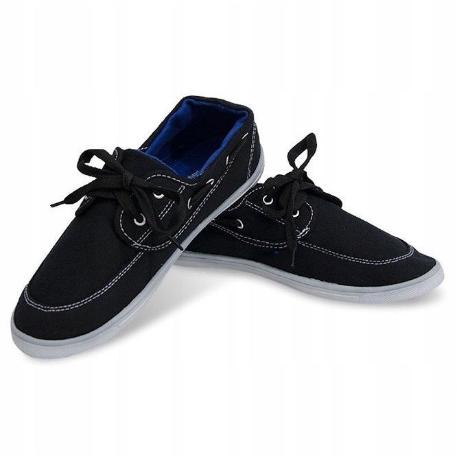Cloth Loafers Sneakers VB14 Svart 1