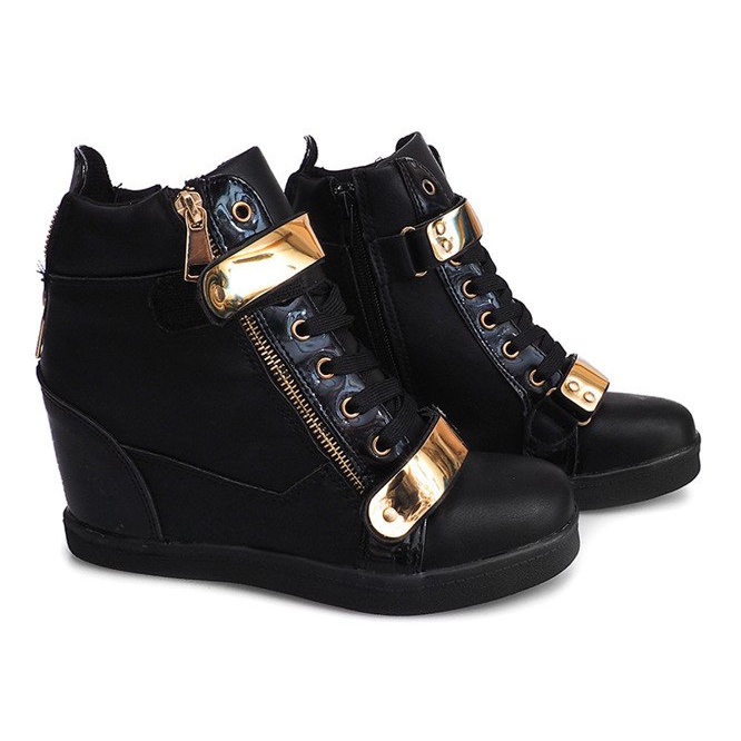 Wedge Sneakers A89 Svart 1