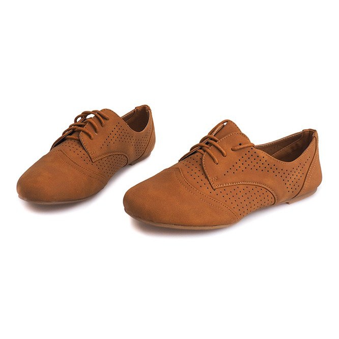 Openwork Jazz Shoes 219 Camel brun 1